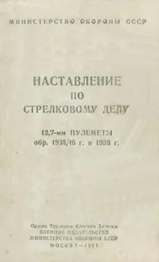 Министерство Обороны СССР 12,7-мм пулеметы обр. 1938/46 г. и 1938 г. Наставление по стрелковому делу обложка книги