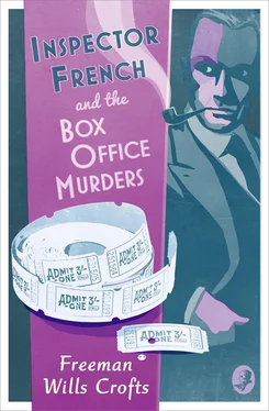 Freeman Crofts Inspector French and the Box Office Murders обложка книги