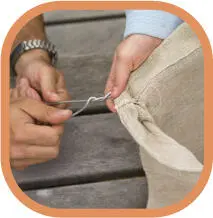 3 Cut off the excess wire so that you are left with 75cm sticking out at each - фото 7
