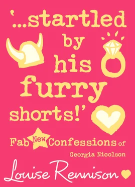 Louise Rennison ‘…startled by his furry shorts!’ обложка книги