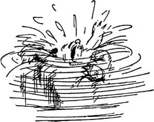 Mrs Brown lunged into the water with her sunshade Do hurry Henry she - фото 45