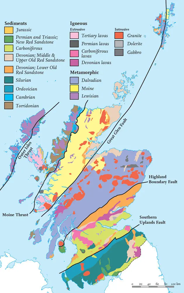 FIG 19 Simplified geological map of Scotland Redrawn from British Geological - фото 12