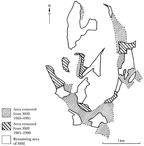 The shrinking of a wildlife site The Wye and Crundale Downs was recommended by - фото 25