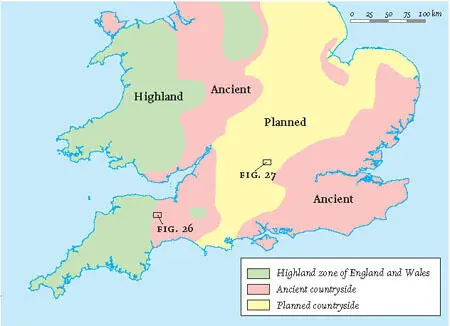 FIG 28Generalised map distinguishing ancient and planned countryside across - фото 18