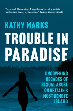 Kathy Marks Trouble in Paradise: Uncovering the Dark Secrets of Britain’s Most Remote Island обложка книги