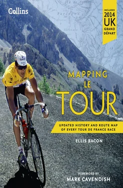 Ellis Bacon Mapping Le Tour: The unofficial history of all 100 Tour de France races обложка книги