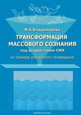 Мария Владимирова Трансформация массового сознания под воздействием СМИ обложка книги