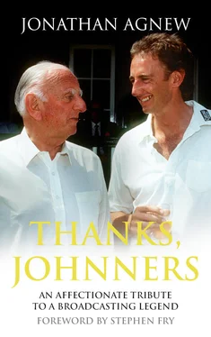Jonathan Agnew Thanks, Johnners: An Affectionate Tribute to a Broadcasting Legend обложка книги