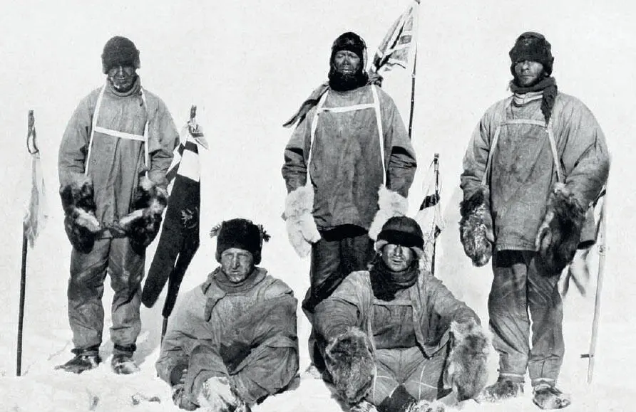 Scotts disappointed party at the South Pole 18 January 1912 Clockwise from - фото 20