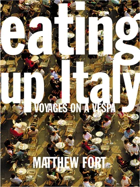 Matthew Fort Eating Up Italy: Voyages on a Vespa обложка книги