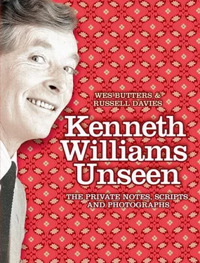 Russell Davies Kenneth Williams Unseen: The private notes, scripts and photographs обложка книги