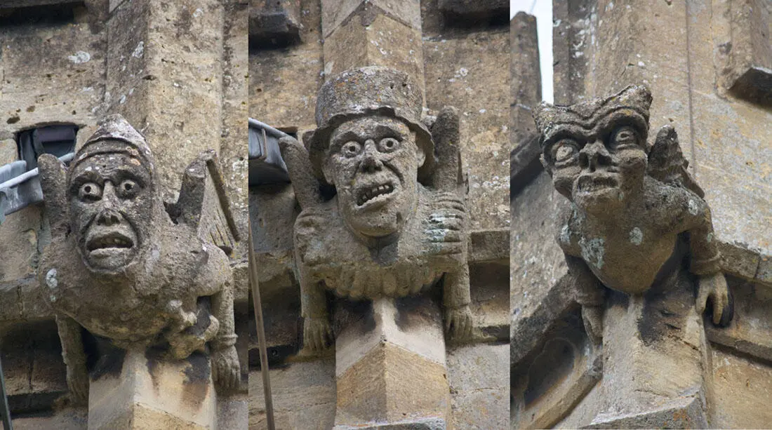 WINCHCOMBE ST PETER the church has a fascinating array of grotesques and - фото 14