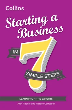 Alex Ritchie Starting a Business in 7 simple steps обложка книги