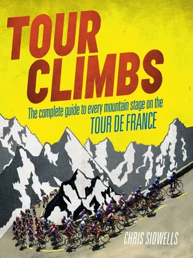 Chris Sidwells Tour Climbs: The complete guide to every mountain stage on the Tour de France обложка книги