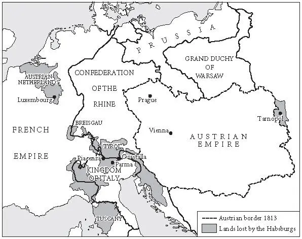Habsburg losses 17921810 While both Francis and Metternich were eager to - фото 10
