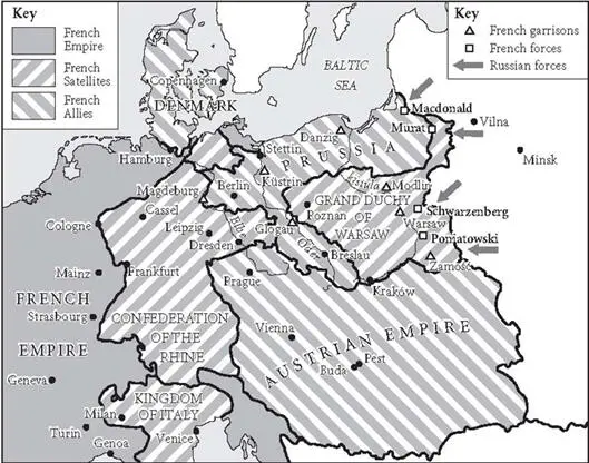 Central Europe at the beginning of 1813 According to his calculations he still - фото 5