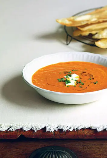 PLATE 3 Chickpea and tomato tenminute soup Notepaper bread PLATE 4 - фото 6