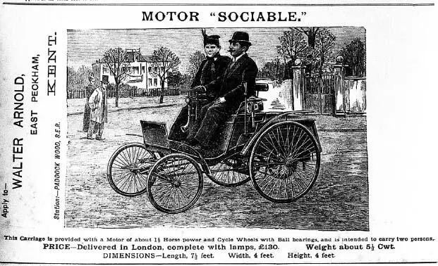 Arnold Motor Carriage Sociable Chassis Number 1 MT20 Engine 1200cc single - фото 7
