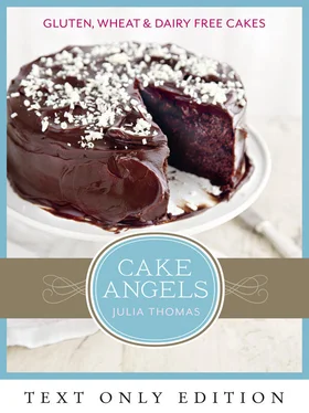 Julia Thomas Cake Angels Text Only: Amazing gluten, wheat and dairy free cakes обложка книги