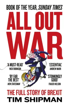Tim Shipman All Out War: The Full Story of How Brexit Sank Britain’s Political Class обложка книги