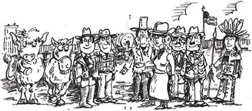 When we got back from the parade he lined us all up to meet Annie and Frank - фото 6