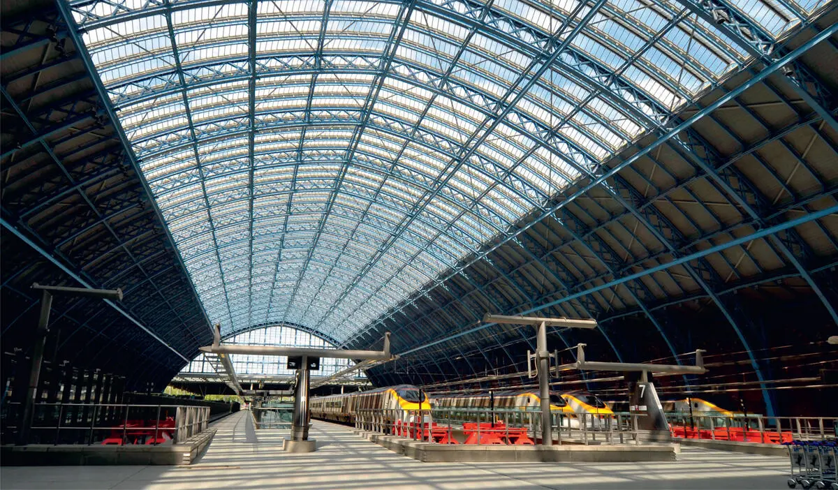 St Pancras Station London The engine shed of 18668 by W H Barlow and R M - фото 2