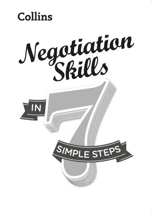 Contents Cover Title Page Step 1Understanding negotiation methods Step - фото 1