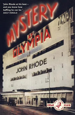 John Rhode Mystery at Olympia обложка книги