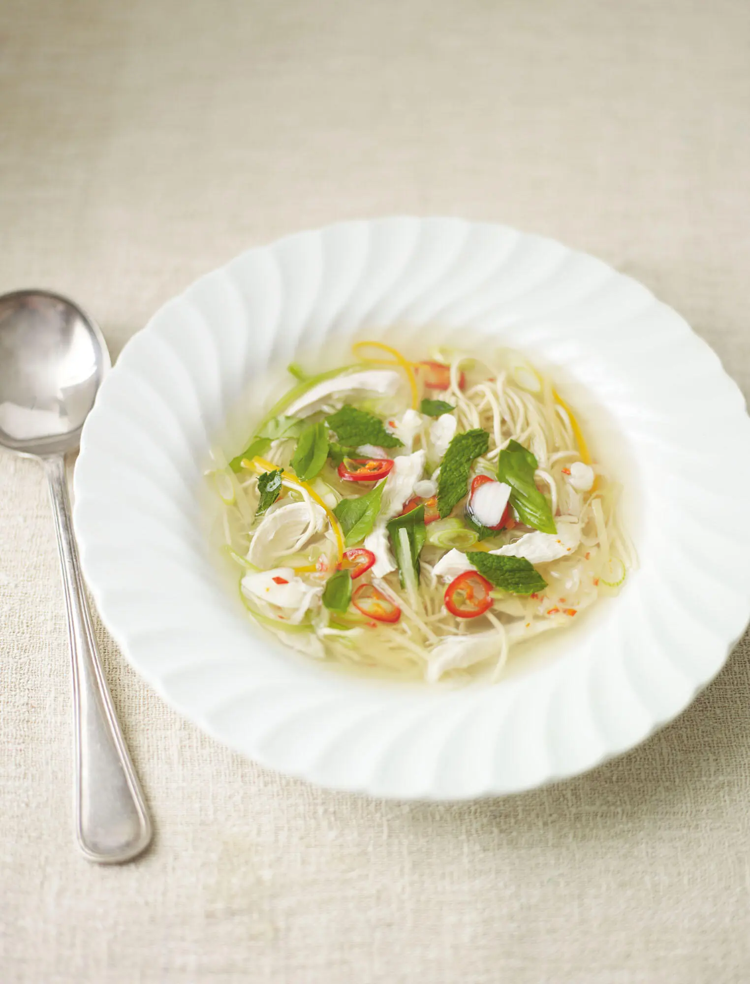 Pea soup with minted mascarpone There is always a bag of peas or petit pois in - фото 7