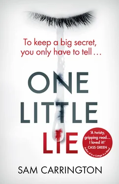 Sam Carrington One Little Lie обложка книги