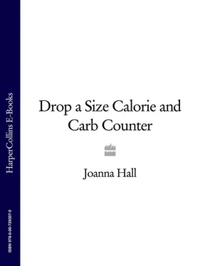 Joanna Hall Drop a Size Calorie and Carb Counter обложка книги