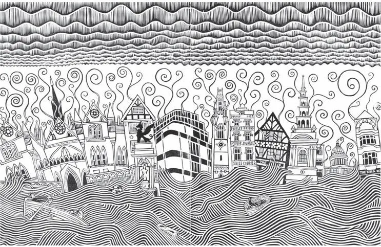 The Amnesiac book always struck me as fraught as you say Crosshatching - фото 11