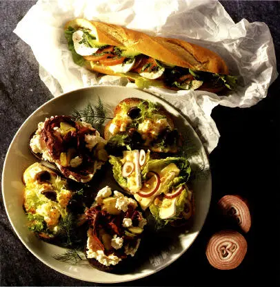 top Pan Bagnat and bottom Open Sandwiches PITTA POCKETS Pitta breads - фото 62