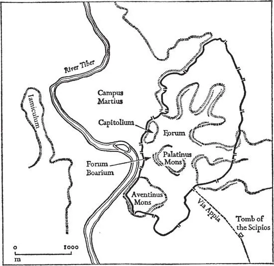 3 map of roman showing area enclosed by walls of 378 The wall is the socalled - фото 2