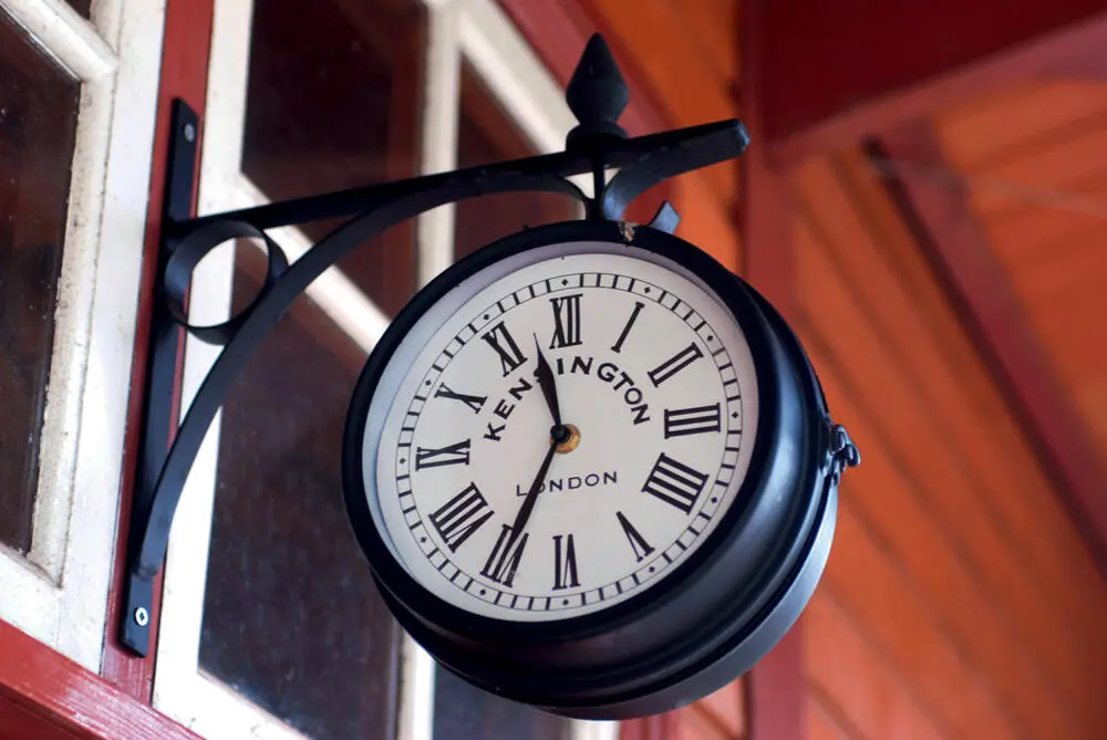 Paul MogfordAlamy The station clock at Crowcombe Heathfield on the West - фото 11