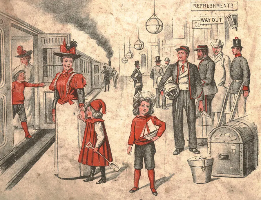 Amoret TannerAlamy A Victorian seaside excursion c 1890 To travel to - фото 12