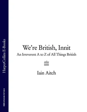 Iain Aitch We’re British, Innit: An Irreverent A to Z of All Things British обложка книги