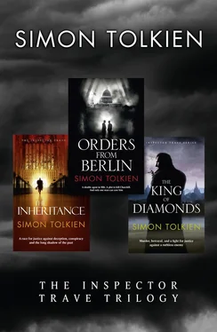 Simon Tolkien Simon Tolkien Inspector Trave Trilogy: Orders From Berlin, The Inheritance, The King of Diamonds обложка книги