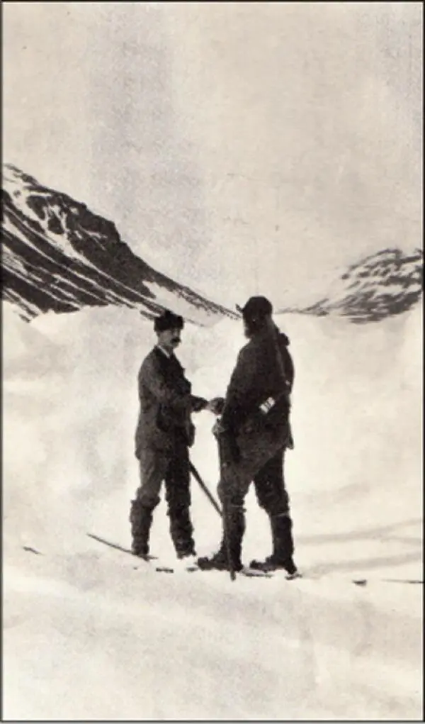 The meeting between Fridtjof Nansen right and Frederick Jackson at Cape - фото 8