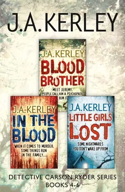 J. Kerley Detective Carson Ryder Thriller Series Books 4-6: Blood Brother, In the Blood, Little Girls Lost обложка книги