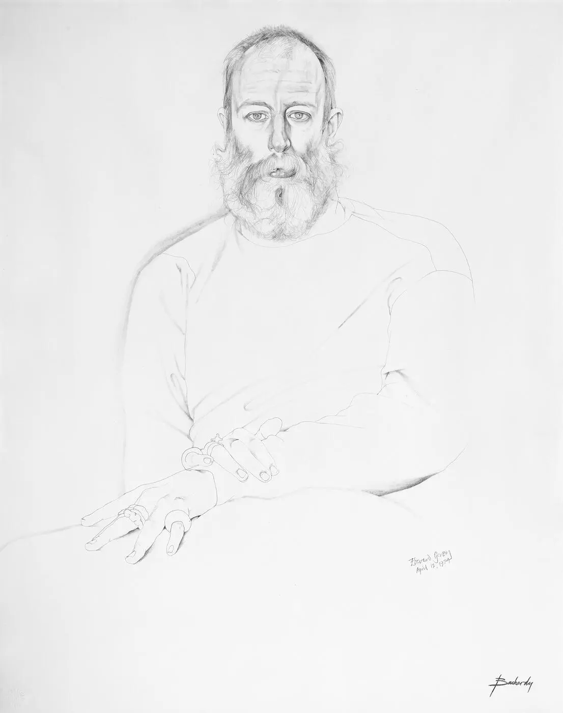 Don Bachardy Portrait of Edward Gorey 1974 graphite on paper Don Bachardy - фото 2