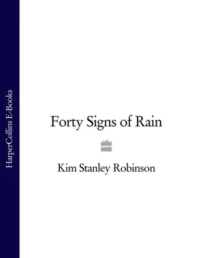 Kim Stanley Robinson Forty Signs of Rain обложка книги