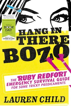 Lauren Child Hang in There Bozo: The Ruby Redfort Emergency Survival Guide for Some Tricky Predicaments обложка книги