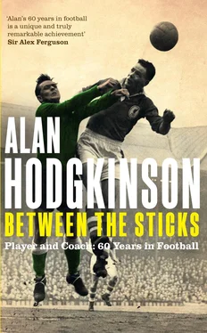 Alan Hodgkinson Between the Sticks обложка книги