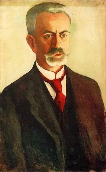 Август Маке 18871914 Портрет Бернхарда Кёллера 1910 Холст масло 635x41 - фото 61