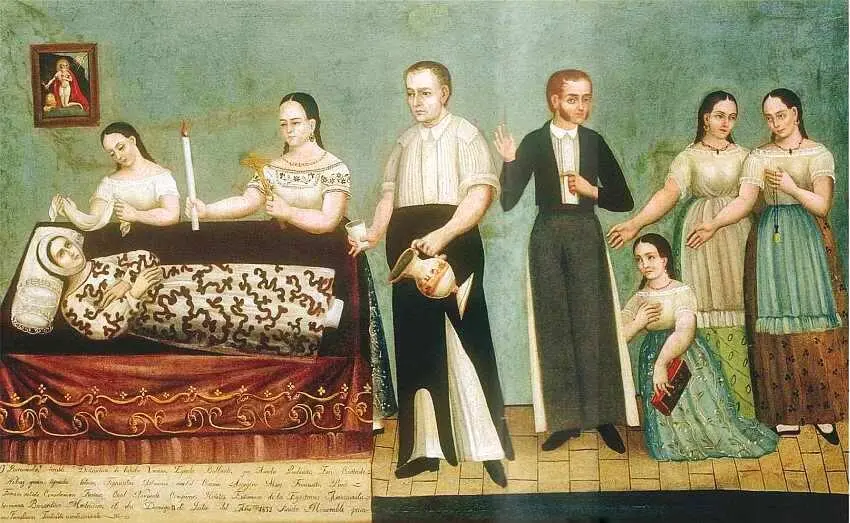 Неизвестный мастер Смерть Бернардины Мадруеньо 1852 Холст масло 1052x1622 - фото 22