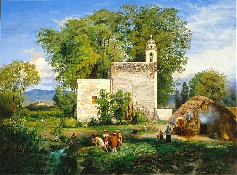 Луис Кото 18311894 Вид в СанКристобаль Ромита 1857 Холст масло 72x98 - фото 25