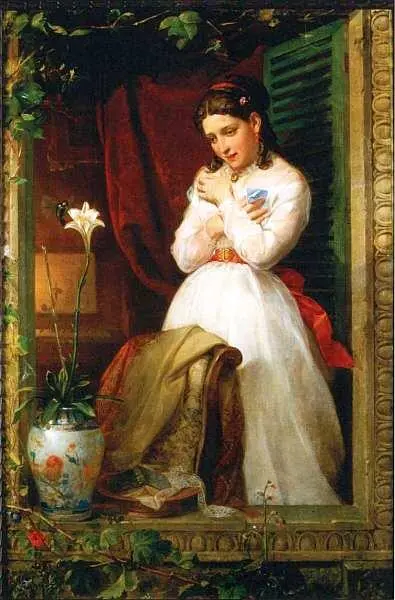 Мануэль Окаранса 18411882 Любовь колибри 1869 Холст масло 145x100 - фото 27