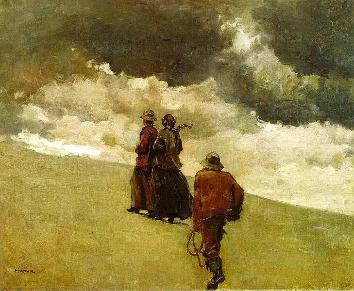 Уинслоу Гомер 18361910 На помощь 1886 Холст масло 61x762 Уинслоу Гомер - фото 37