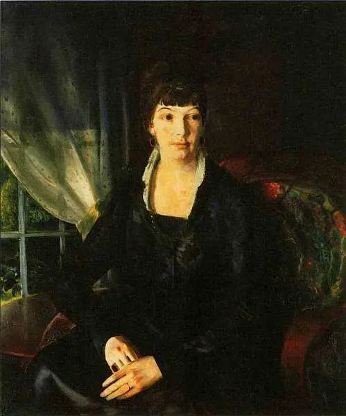 Джордж Беллоуз 18821925 Эмма у окна 1920 Холст масло 1048x873 Джордж - фото 45